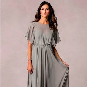 Jenny Yoo Chiffon Dress, size 16, Denmark Blue